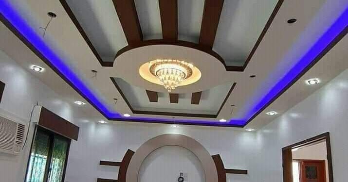 بلازمات جبسأحدث ديكورات جبس للتيليفيزيون LCD الجبس حرفتي DECORATION