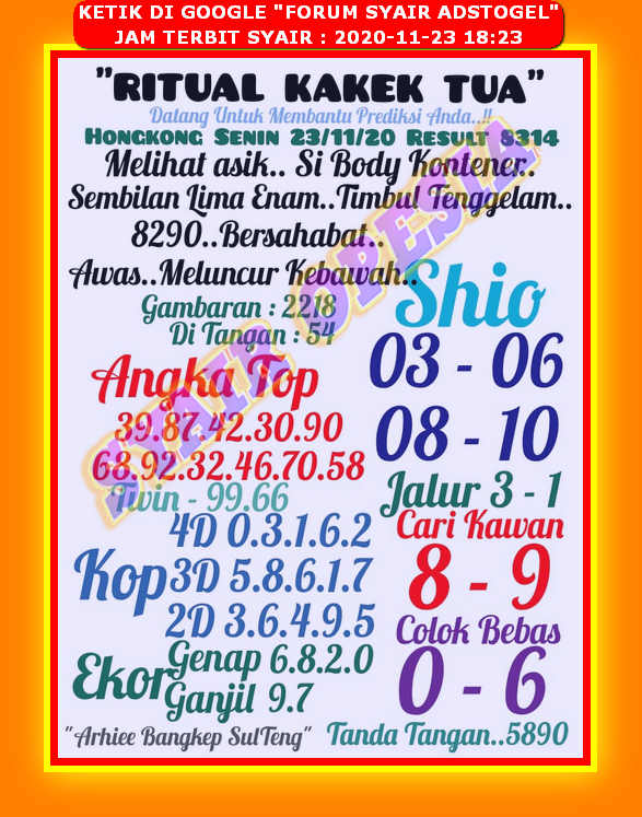 PREDIKSI HK MALAM INI