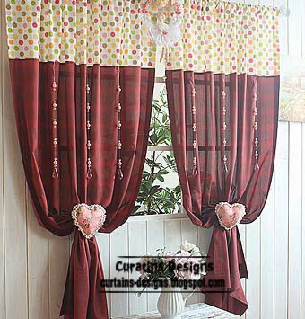 Burgundy Curtains, stylish window coverings