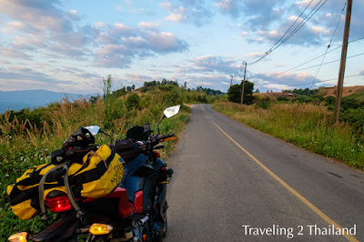 Riding route 1148 in North Thailand Motorbike Riding in North Thailand