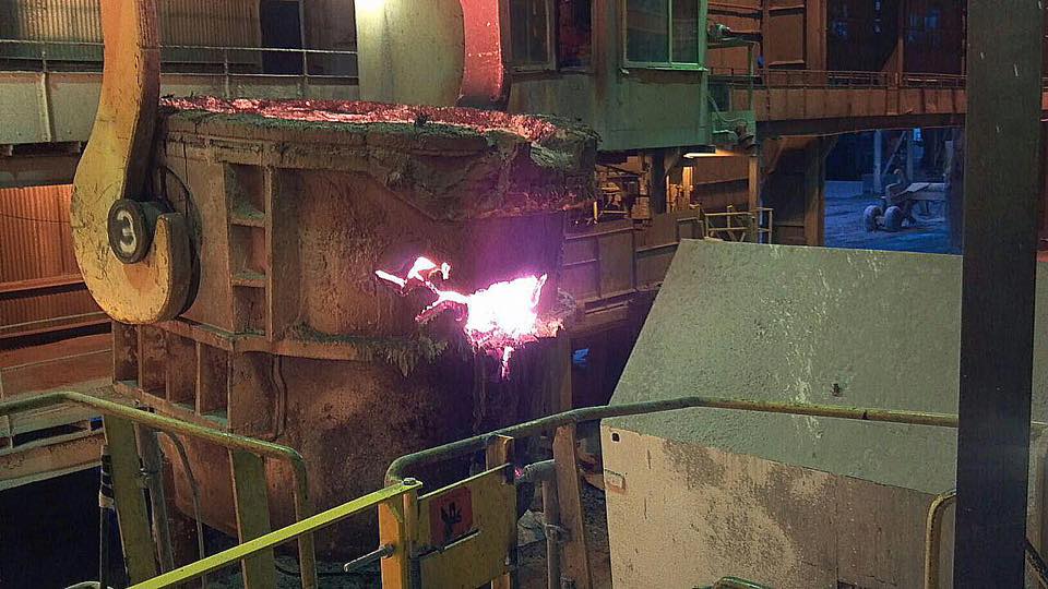 Industrial History Steel Mill Ladles and Overhead Cranes