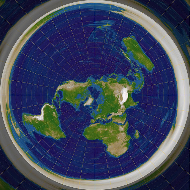 Вот так выглядит наша планета,  по мнению, представителей Общества плоской Земли / ©Flickr