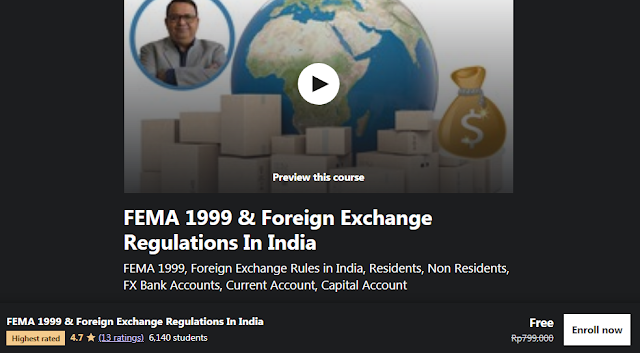 Free  FEMA 1999 & Foreign Exchange Regulations In India