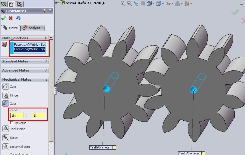 st_technica solidworks creating and mating gears