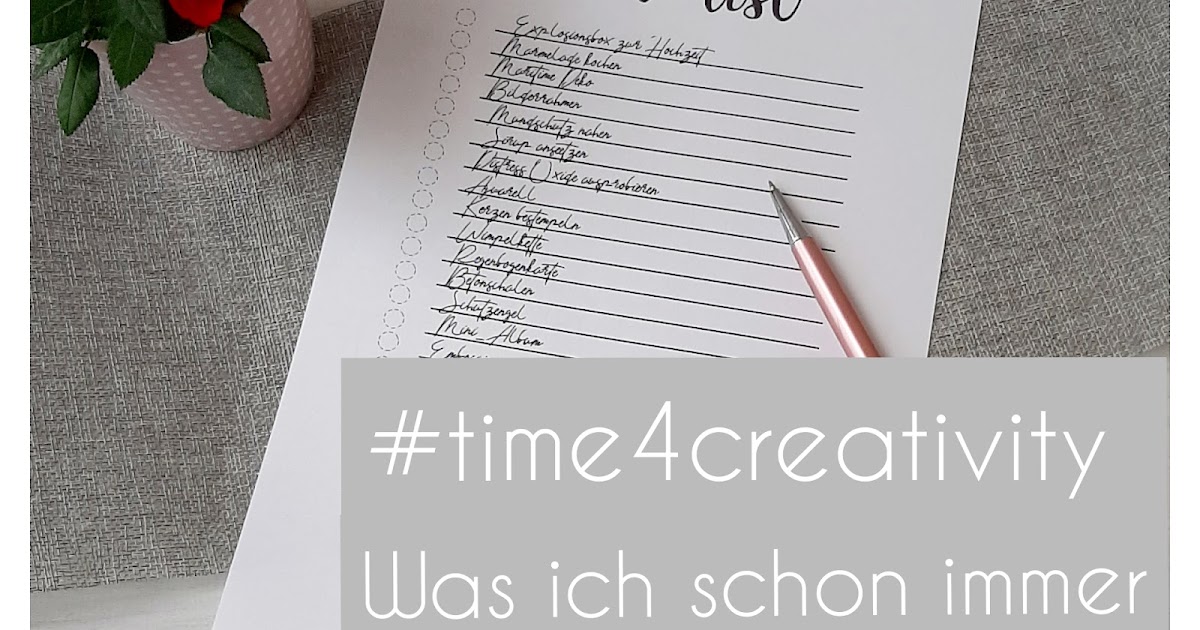 Kreativblog by Claudi time4creativity Was ich schon immer mal