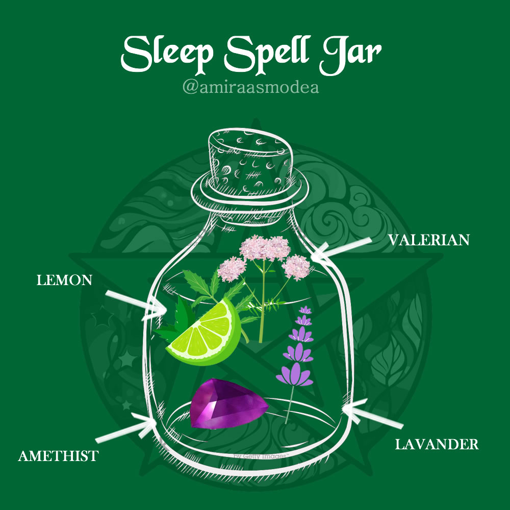 Sleep Spell Jar Ritual Magic Spells