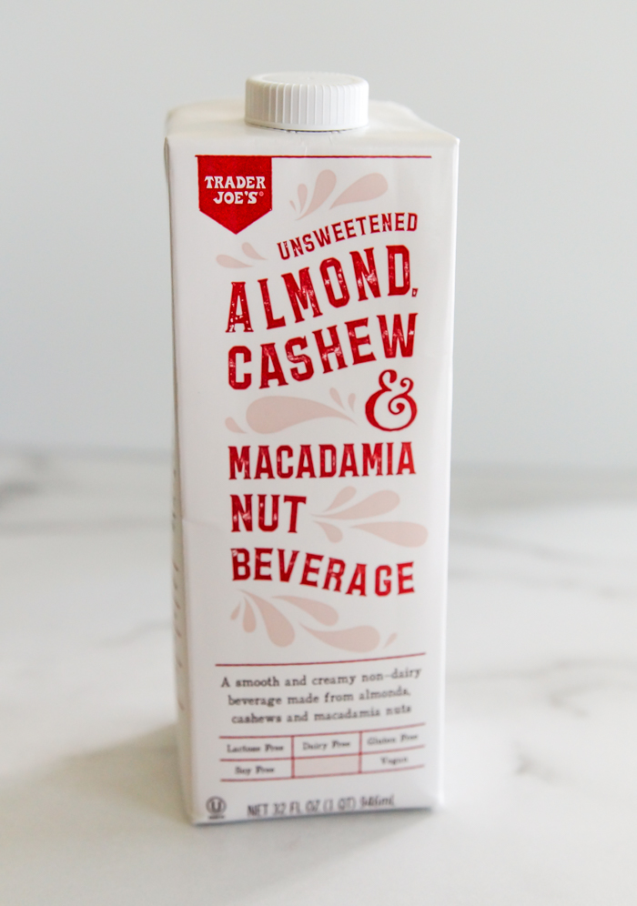 Trader Joe's Almond, Cashew, & Macadamia Nut Beverage Review Sweet on