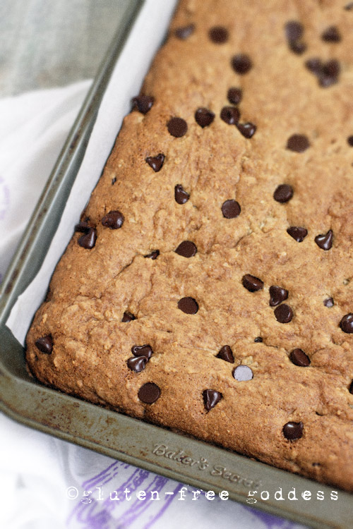 New Quinoa Bars Recipe- with dark chocolate chips, nuts, almond meal (gluten-free)