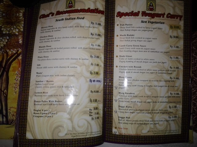 Sitara Indian Restaurant Menu Sitara Indian Restaurant Menu