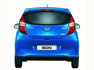 New Hyundai EON Blue rear look