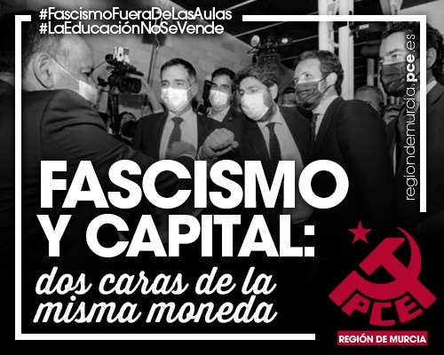 El Partido Comunista llama a organizar la ofensiva en la Región de Murcia frente a un Gobierno de López Miras en brazos de la ultraderecha El Partido Comunista llama a organizar la ofensiva en la Región de Murcia frente a un Gobierno de López Miras en brazos de la ultraderecha