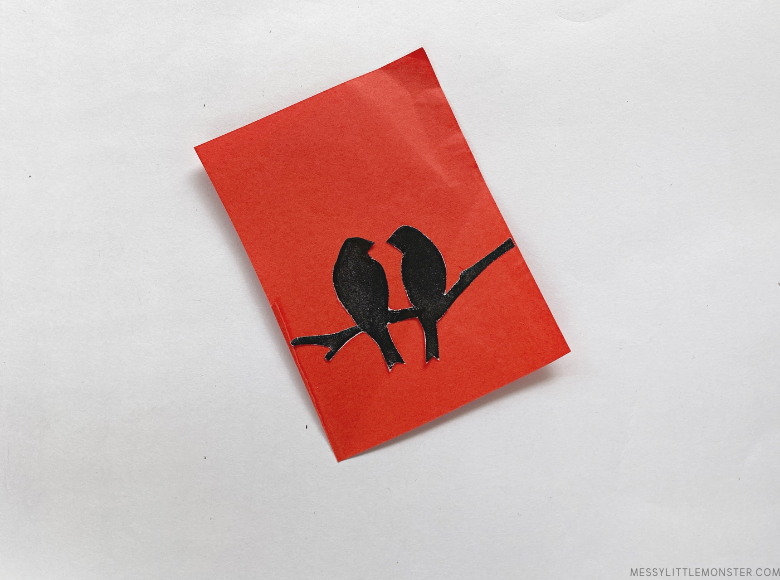 valentines day craft - paper luminary