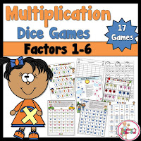  Multiplication Dice Games