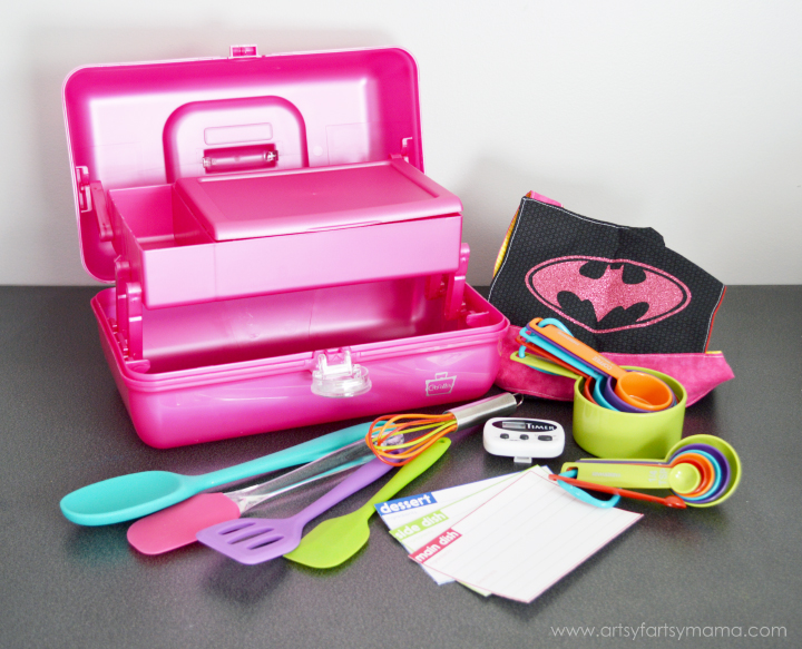 Kids Cooking Kit with Caboodles at artsyfartsymama.com