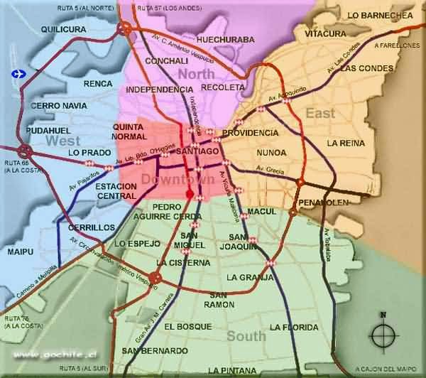 Santiago Maps 
