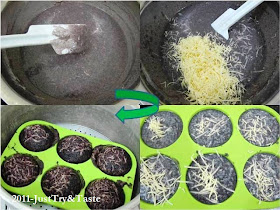 Resep Muffin Kukus Ketan Hitam & Keju JTT