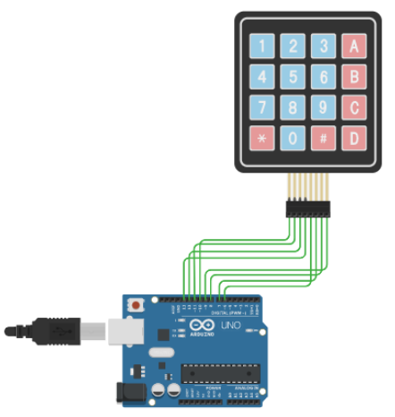 Interfacing 4x4 Matrix Keypad with Arduino Uno