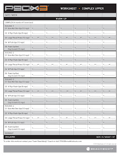 P90X3 worksheets ~ P90X3 WORKOUTS