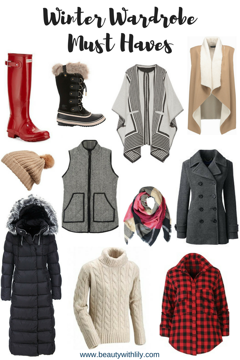 Winter Wardrobe Essentials | Winter clothing must haves -- beautywithlily.com
