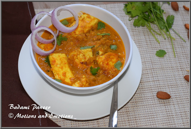 Badami Paneer / Paneer in Almond Gravy