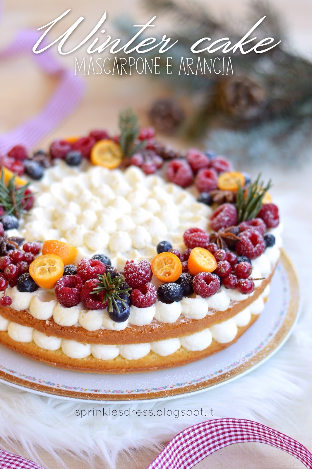 Sprinkles Dress: Christmas Edition- Winter cake mascarpone e arancia