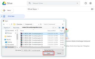 Cara Upload / Simpan File Di Google Drive Melalui PC dan Android 