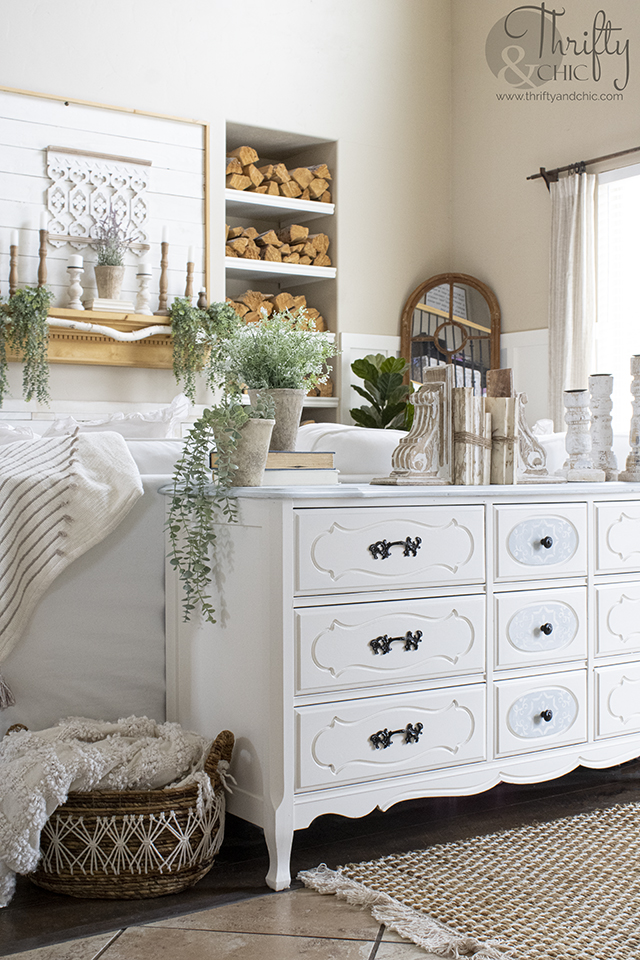 Thrifty And Chic Diy Projects, Farmhouse Dresser Decor Ideas