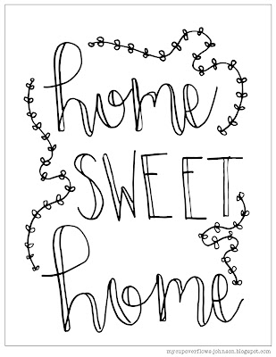 home sweet home coloring pages