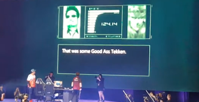 EVO 2019 Tekken grand finals Solid Snake Katsuhiro Harada joke