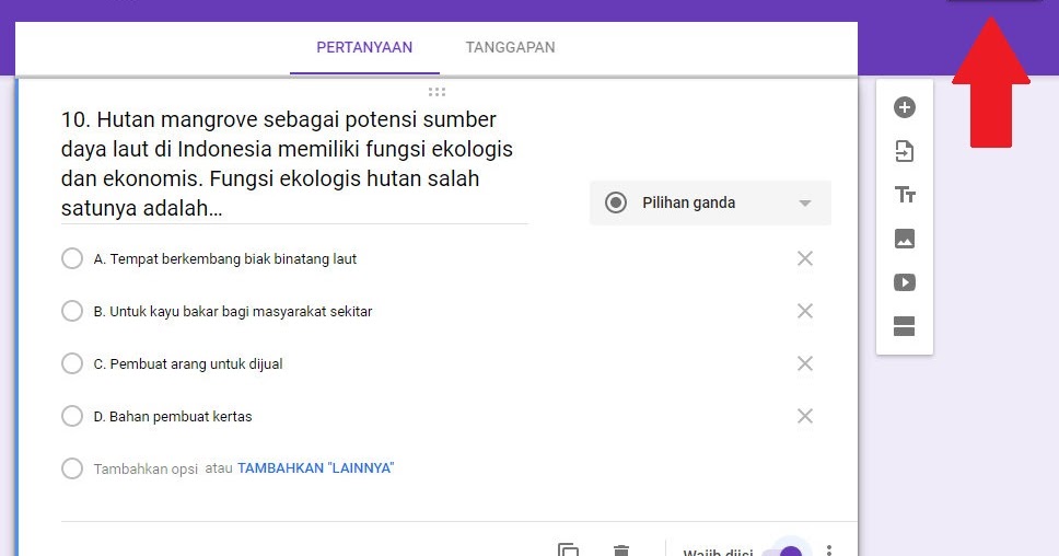 Tambahkan Pertanyaan