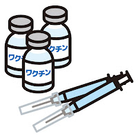 ワクチンと注射器のイラスト