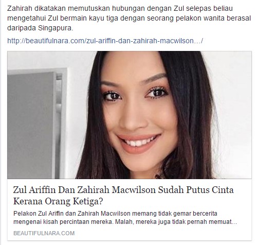 Zul ariffin wife