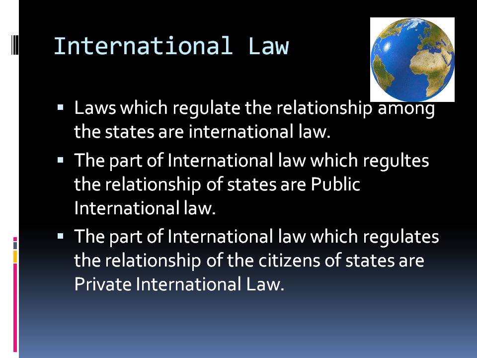 legal writing Classification of Law