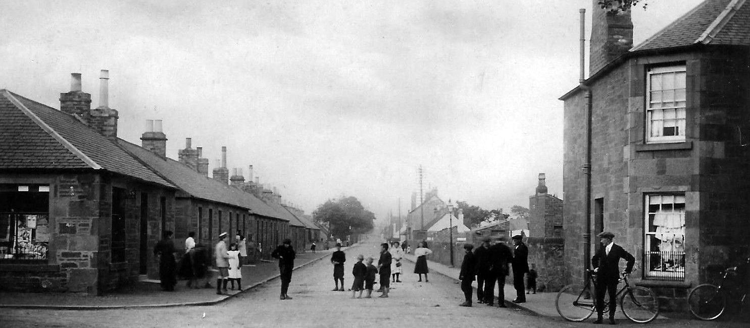 Tour Scotland Old Photograph Kinloch Street Carnoustie Scotland