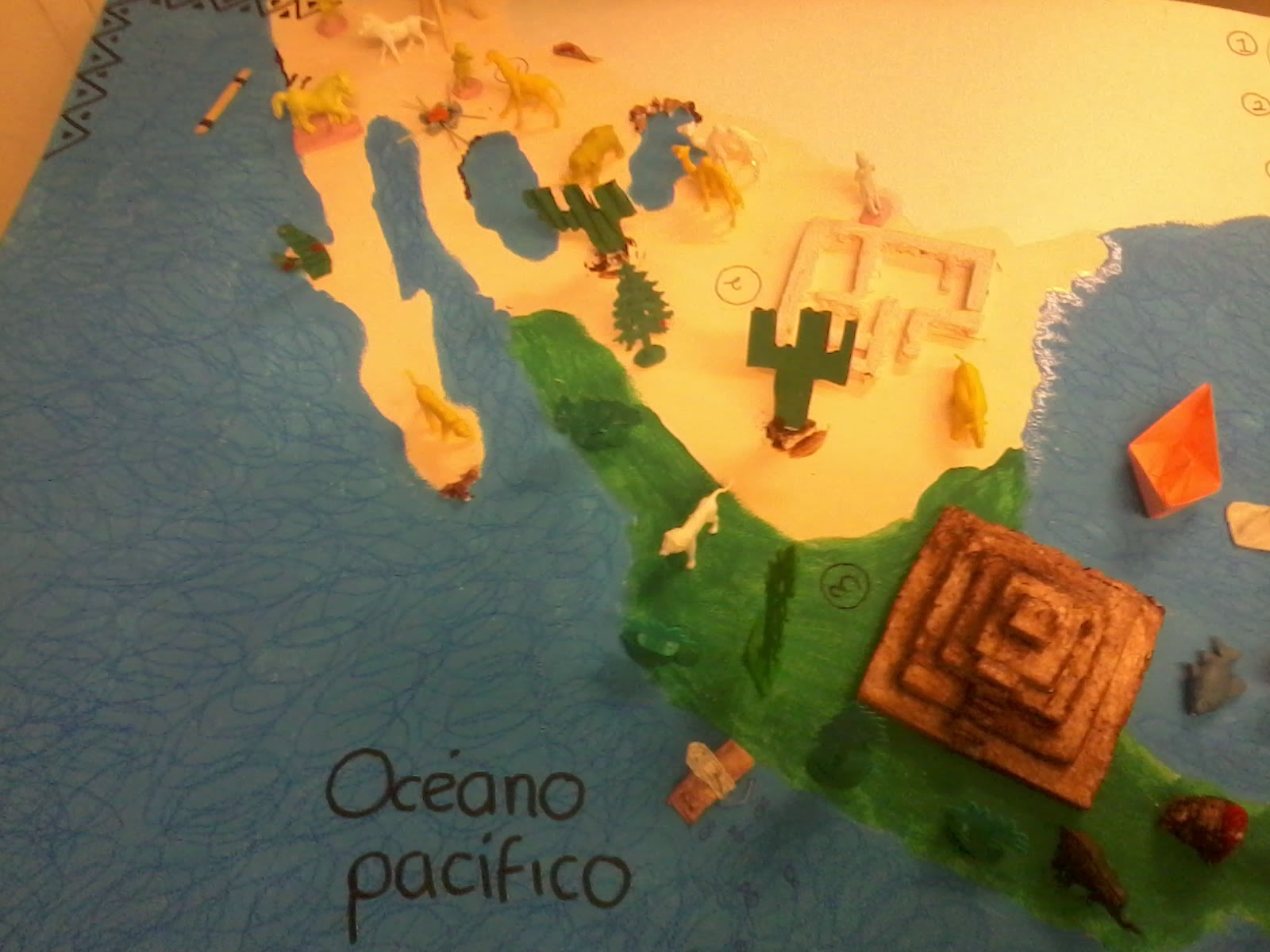KarlaVD: Maqueta de Oasisamérica, Aridoamérica y Mesoamérica