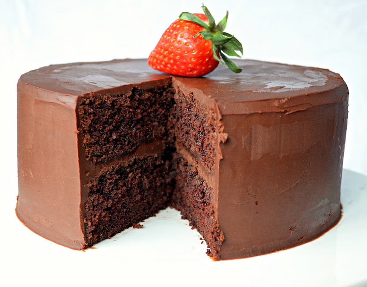 Moist Chocolate Cake With Ganache Frosting Serena Bakes Simply From