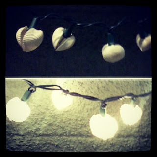 Confetti Monster Schemes: Shell Light Garland DIY