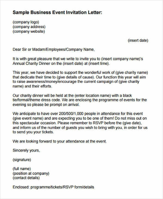 Formal Invitation Letters : Pengertian, Expressions, Generic Structure