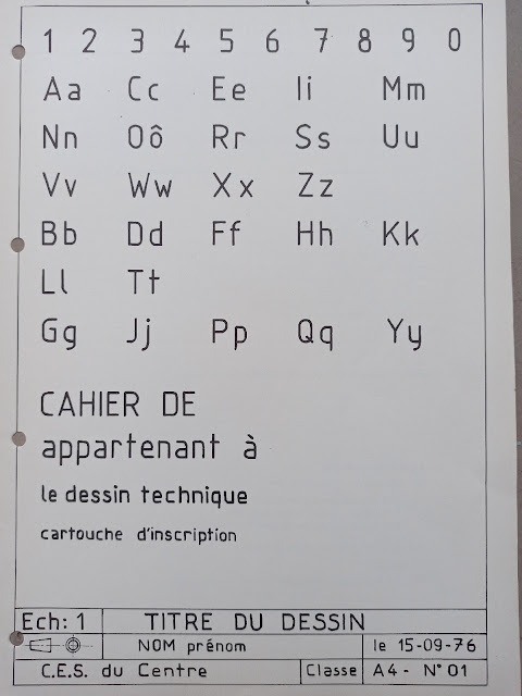 MECANIQUE EN LIGNE Dessin technique. Écriture normalisée