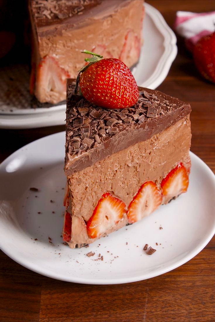 Strawberry Chocolate Mousse Cake Joki's Kitchen
