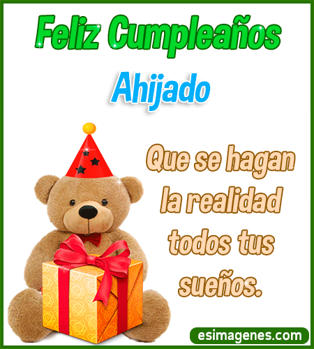 Ahijado peluche de cumpleaños Ahijado peluche de cumpleaños