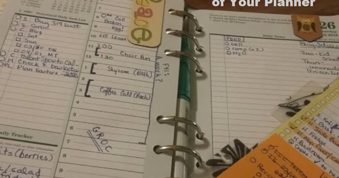 Optimize the Use of Your Paper Planner (Featuring Franklin Planner Day on Two Pages Layout