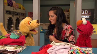 Leela, Brandeis, Elmo, Sesame Street Episode 4307 Brandeis Is Looking For A Job