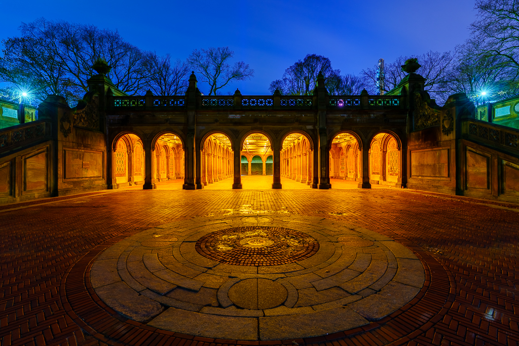 Bethesda Terrace At Night - Central Park - New York (2020) - Daniel South Photography a photograph of bethesda terrace central park new york at night