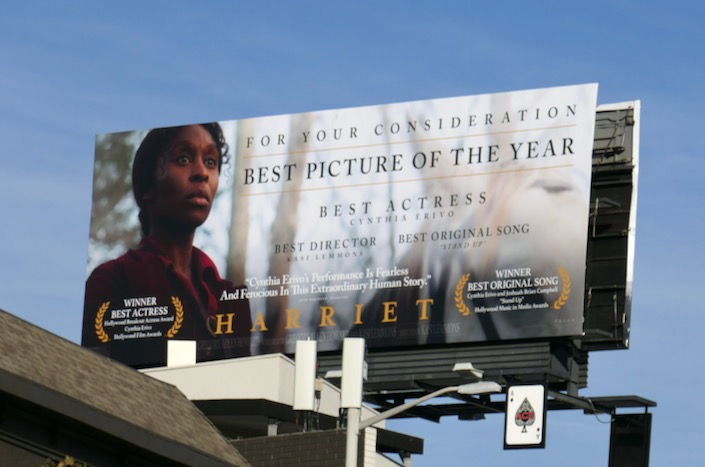 Harriet movie For your consideration billboard Sunset Strip Harriet movie consideration billboard
