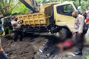 Kecelakaan Tunggal Di Kalihiang Pengemudi Dump Truck Tewas Di Tempat