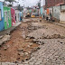 REGIÃO / MAIRI: Chuva forte destrói calçamento da Rua 1º de Maio, em Mairi