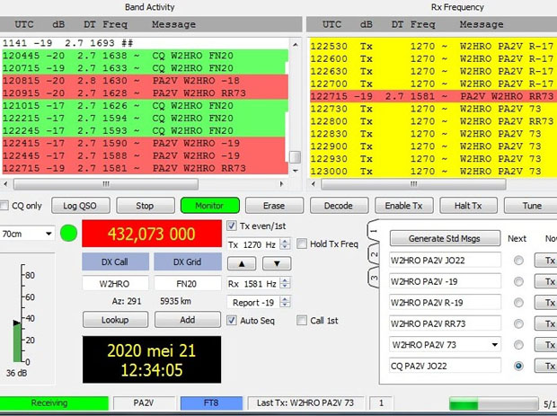 what type of modulation is used for jt65 contacts what type of modulation is used for jt65 contacts