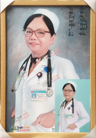 tranh chân dung sơn dầu