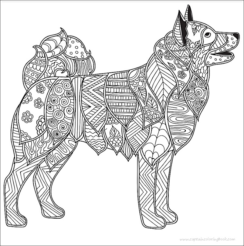 Hund erwachsene Antistress oder Kinder Malvorlagen Free Mandala